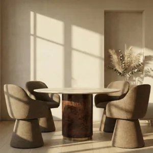 Kira Pedestal Dining Chair
