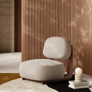 the Aspen Bouclé Lounge Chair