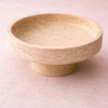 The Roman Pedestal Travertine Offering Bowl