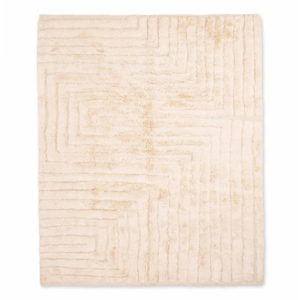 Beni Ourain Wool Rug Linear Labyrinth