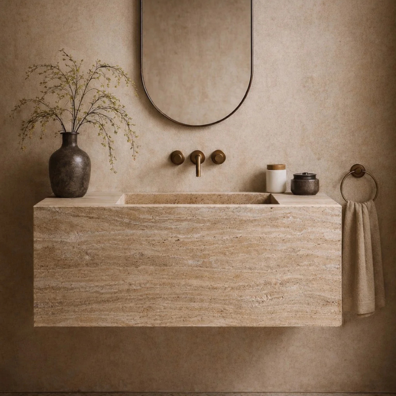 Travertine Sink Vinci Travertine Sink Vinci