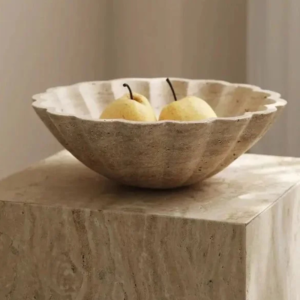 The Scalloped Travertine Bowl